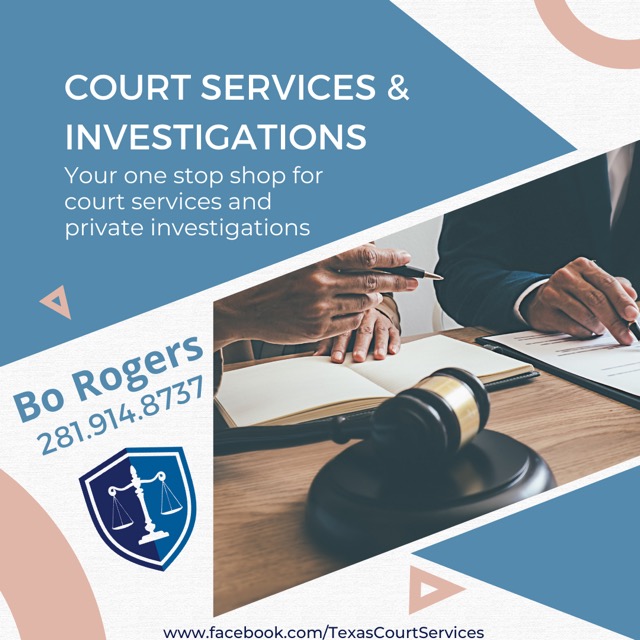 Flyer for Business - Company name Court Services & Investigations